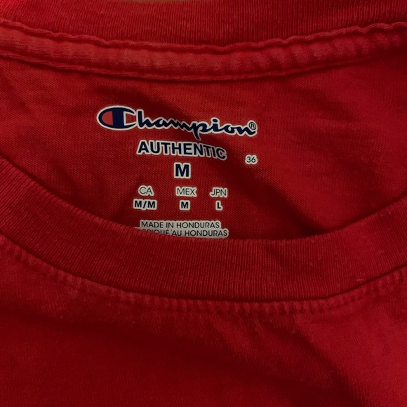 Red Champion T-shirt - Picture 2 of 3